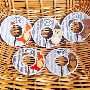 Closet Dividers for Baby 0-24 months Woodland Animals